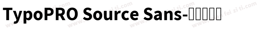 TypoPRO Source Sans字体转换